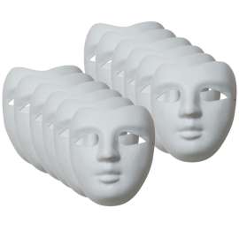 Paperboard Mask, V-Shaped Mask, 8-1/2" x 7", Pack of 12