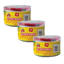 Craft Pack, 131 Pieces Per Pack, 3 Packs
