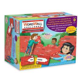 WordWall Challenge Card Game, Blends & Digraphs, 3-1/2" x 2-1/2", 400 Cards