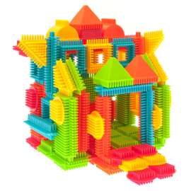 Bristle Lock Tiles Building Blocks, 120-Piece