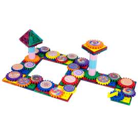 Spinning Gear Magnetic Tiles Set