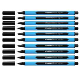 Slider Edge XB Ballpoint Pen, Viscoglide Ink, 1.4 mm, Black, Pack of 10