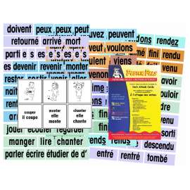 Verb Attack Card Set, French