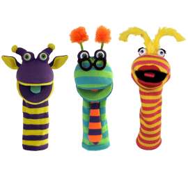 Knitted Puppets Set 2, Set of 3