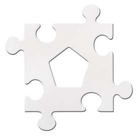 Picture Frame Puzzle Pieces, Pack of 24