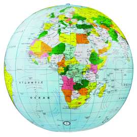 Light Blue Political Inflate-a-Globes, 16"