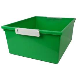 Tattle® Tray with Label Holder, 12 QT, Green