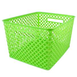 Woven Basket, Large, Lime