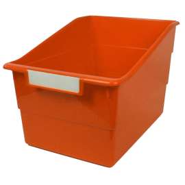 Tattle® Wide Shelf File, Orange