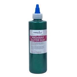 Washable Glitter Glue, 8 oz., Green