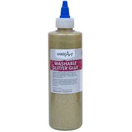 Washable Glitter Glue, 8 oz., Gold