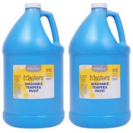 Little Masters® Washable Tempera Paint, Light Blue, Gallon, Pack of 2