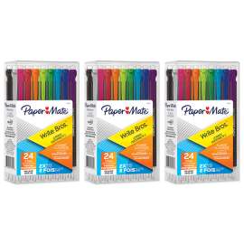 Write Bros® Mechanical Pencil, 0.7mm, Assorted, 24 Per Pack, 3 Packs