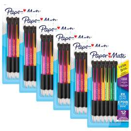 Write Bros® Comfort Mechanical Pencil, 0.7mm, Assorted, 12 Per Pack, 6 Packs