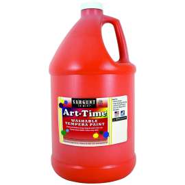 Art-Time® Washable Tempera Paint, Orange, Gallon