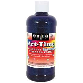 Art-Time® Washable Glitter Tempera, 16 oz., Blue