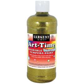 Art-Time® Washable Glitter Tempera, 16 oz., Gold