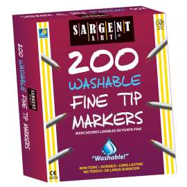 Washable Fine Tip Markers, Pack of 200