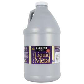 Liquid Metal Acrylic Paint, Silver, 64 oz. Bottle