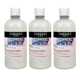Acrylic Pouring Medium, Gloss Resin Finish, 16 oz., Pack of 3