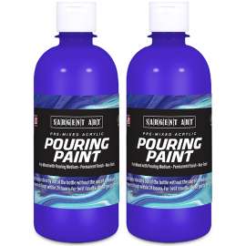 Acrylic Pouring Paint, 16 oz, Ultramarine Blue, Pack of 2