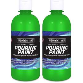 Acrylic Pouring Paint, 16 oz, Green, Pack of 2