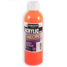 Neon Acrylic Pint, 16 oz, Orange