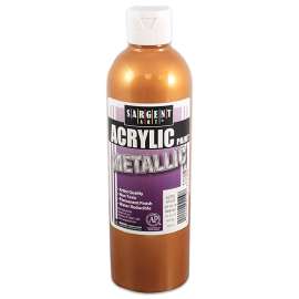 Metallic Acrylic Paint, 16 oz, Aztec Gold