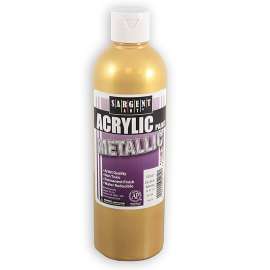 Metallic Acrylic Paint, 16 oz, Gold