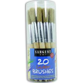 Chubby Paint Brushes, 20 Count Canister