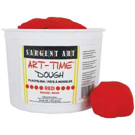Art-Time® Dough, Red, 3lbs.