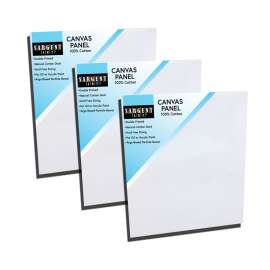 Canvas Panel, 100% Cotton, 16" x 20", Pack of 3