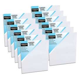Canvas Panel, 100% Cotton, 11" x 14", Pack of 12