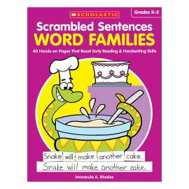 Scrambled Sentences: Word Families Activity Book