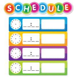 Color Your Classroom: Schedule Mini Bulletin Board Set