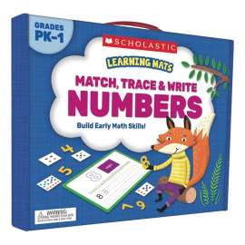 Learning Mats: Match, Trace & Write Numbers for Grades PreK-1