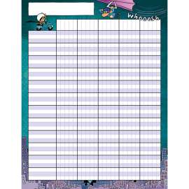 Dog Man Incentive Chart, 17" x 22"
