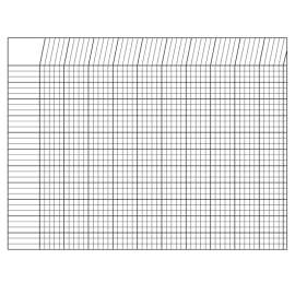 Horizontal Incentive Chart, 22" x 28", White