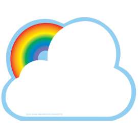 Notepad, Rainbow, Large, 5" x 7", 50 Sheets
