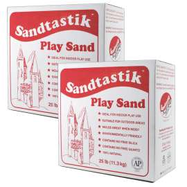 Sparkling White Play Sand, 25 lb (11.3 kg) Per Pack, 2 Packs