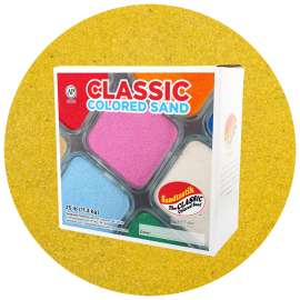 Classic Colored Sand, Yellow, 25 lb (11.3 kg) Box