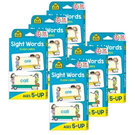 Sight Words Flash Cards, 6 Packs