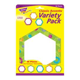 Color Harmony Hexa-swirls Classic Accents® Var. Pack, 36 ct