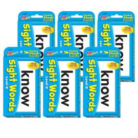 Sight Words В– Level B Pocket Flash Cards, 6 Packs