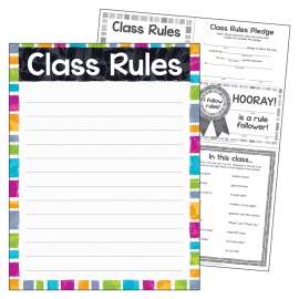 Class Rules Color Harmony Learning Chart, 17" x 22"