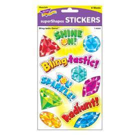 Bling-tastic Gemz! Large superShapes Stickers, 88 ct.