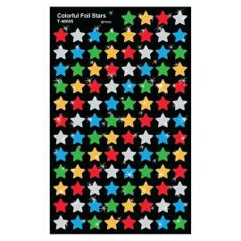 Colorful Foil Stars superShapes Stickers, 400 ct