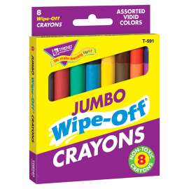 8-Pack Jumbo Assorted Wipe-Off® Crayons