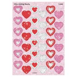 Shimmering Hearts Sparkle Stickers®, 72 ct