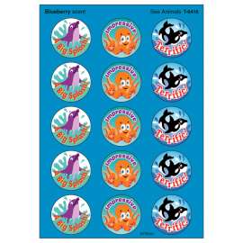 Sea Animals/Blueberry Stinky Stickers®, 60 Ct